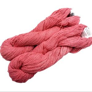 1 Cestari Red Bud Pink Cotton Flax Blend Yarn
